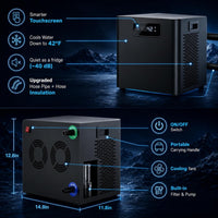 Ice Bath Chiller & Cold Plunge Tub Bundle, 1/3HP Cold Plunge Chiller with Built-In Pump & Filter, 148Gal Insulated Ice Bath Tub for Cold Therapy, Recovery, Muscle Relaxation & Wellness at Home