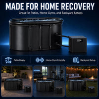 Ice Bath Chiller & Cold Plunge Tub Bundle, 1/3HP Cold Plunge Chiller with Built-In Pump & Filter, 148Gal Insulated Ice Bath Tub for Cold Therapy, Recovery, Muscle Relaxation & Wellness at Home