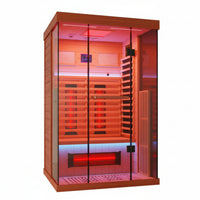 Infrared Sauna Built for Home Wellness, Canadian Hemlock Wood, Full Spectrum Heating, Red Light Therapy